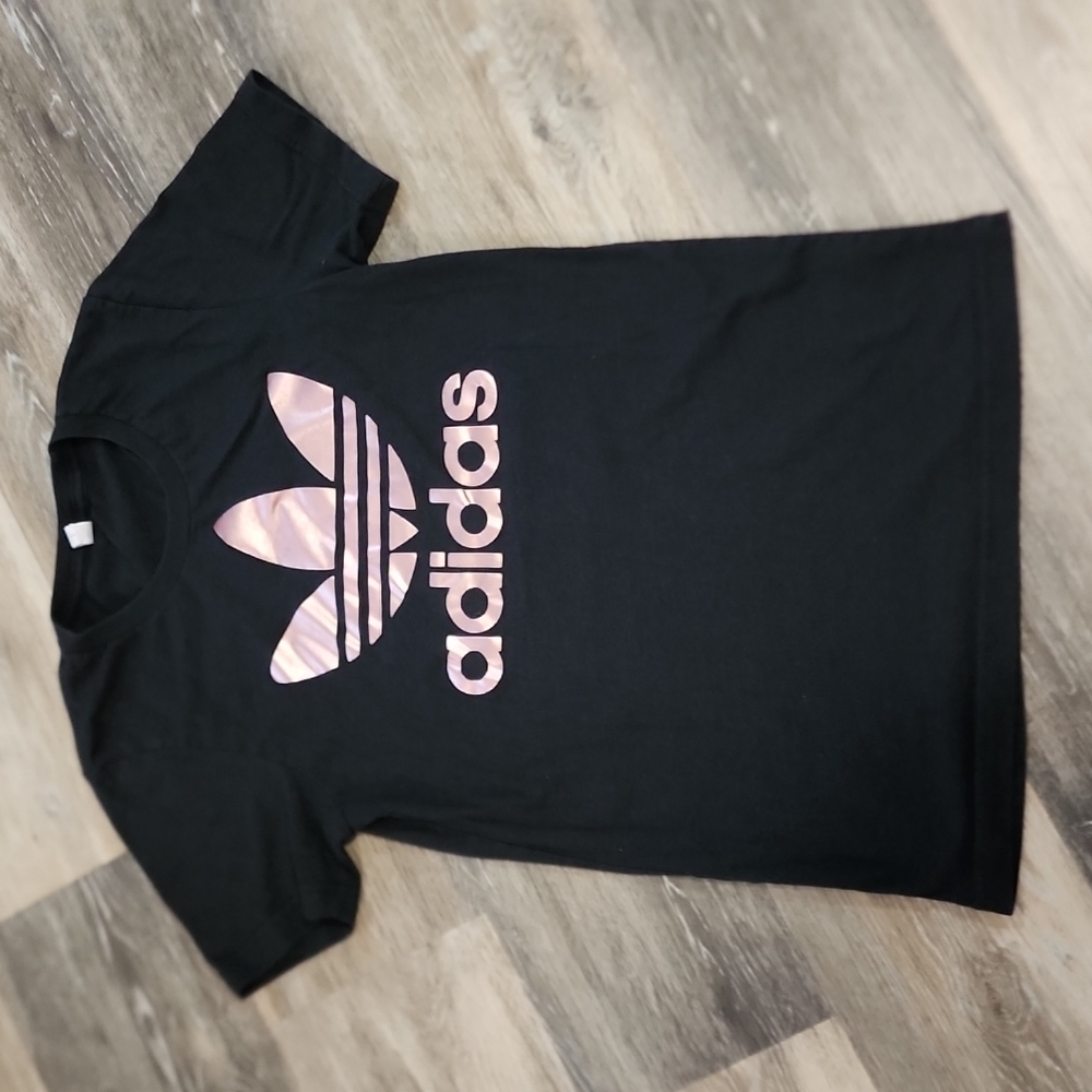 Bella Tee Rose Gold Adidas Logo